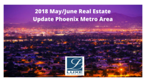 2018 May June Real Estate Update Phoenix Metro Area